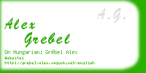 alex grebel business card